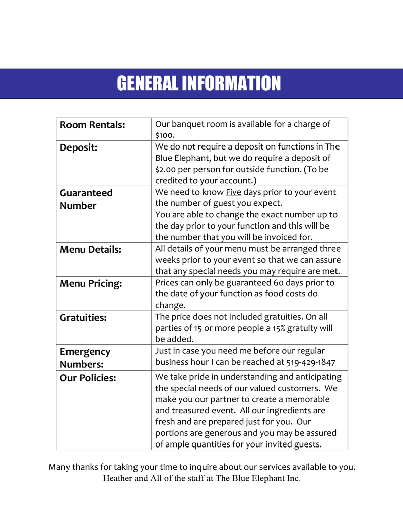 Blue Elephant Catering Menu p2