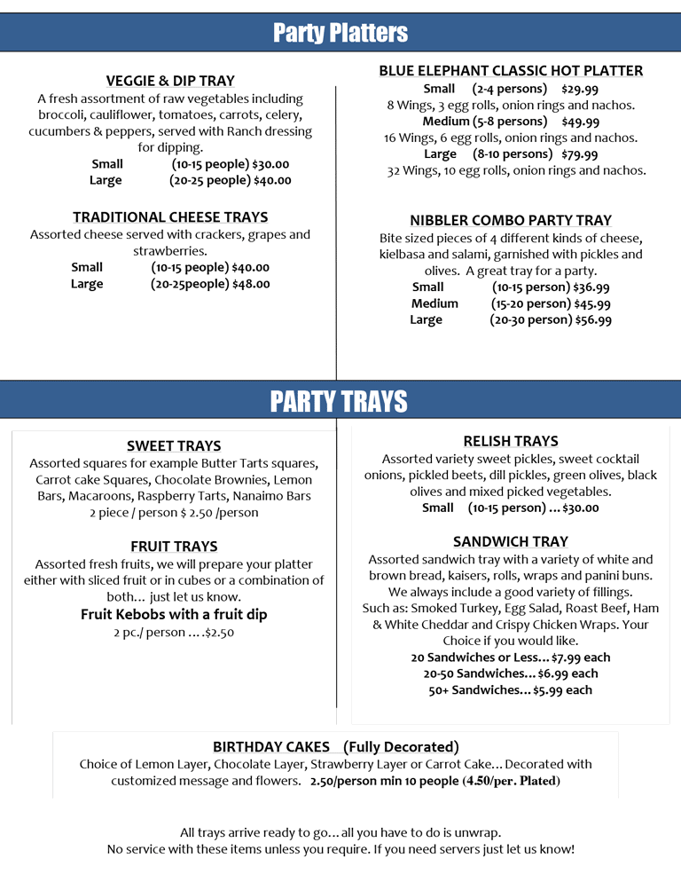 Business Lunch Catering Menu p.4